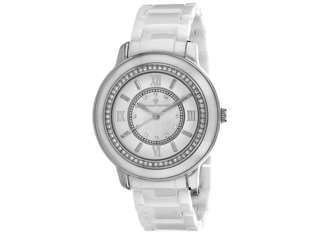 Christian Van Sant Women's Clay Mother of Pearl Dial Watch - CV3210 ...