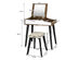 Costway Vanity Table Set with Flip Top Mirror Dressing Makeup Study Padded Stool - Wood,Black,White