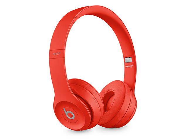 Beats Solo 3 True Wireless On-Ear Headphones (Citrus Red)