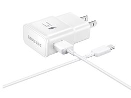 Verizon Samsung Galaxy Adaptive Fast Charger with TYPE C USB cable for All Verizon Samsung Phones - White