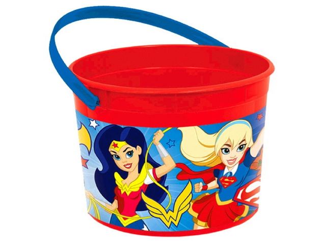 DC Superhero Girl Plastic Bucket Container (1 pc)