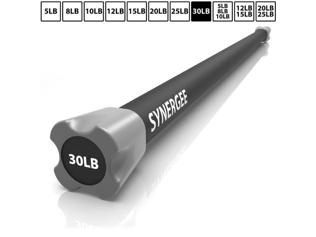Synergee Weighted Workout Bars - 30lb Single