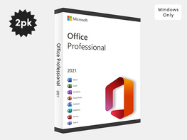 Microsoft Office Professional 2021 Windows：Lifetime许可证（2包）