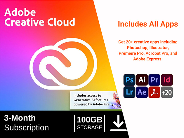 Adobe Creative Cloud Pro: 3-Month Subscription Key
