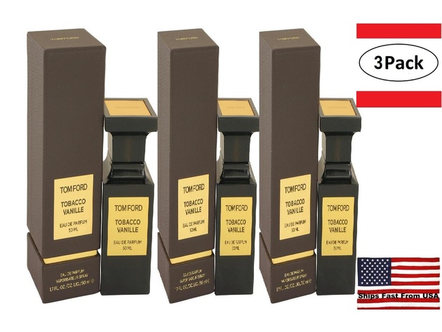 3 Pack Tom Ford Tobacco Vanille by Tom Ford Eau De Parfum Spray (Unisex)   oz for Men | StackSocial