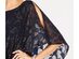 Connected Women's Metallic-Capelet Sheath Dress Blue Size 10