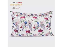Bridgerton x Kitsch Satin Queen Pillowcase Floral
