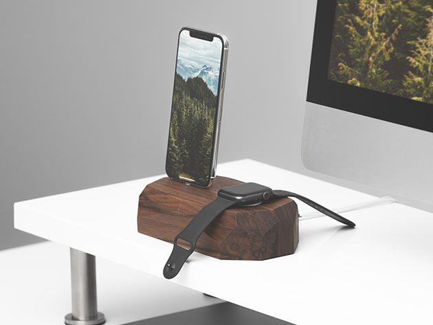 Oakywood iPhone And Apple Watch Charging Dock