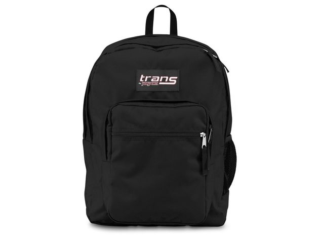 JanSport Trans SuperMax S Curve Padded Shoulder Straps Web Haul Handle Laptop Backpack Black