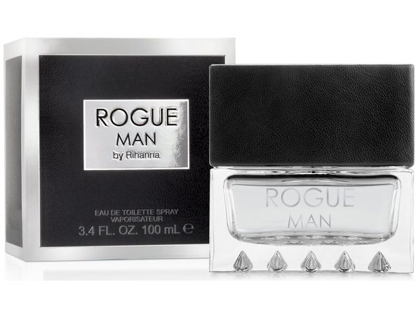 Rihanna Rogue Man for Men Eau De Toilette Spray Cologne, Long Lasting Fragrance, 3.4 Fluid Ounces