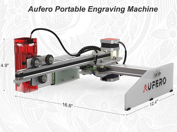 Aufero Portable Mini Laser Cutter & Engraver for Wood and Metal (Long  Focus)