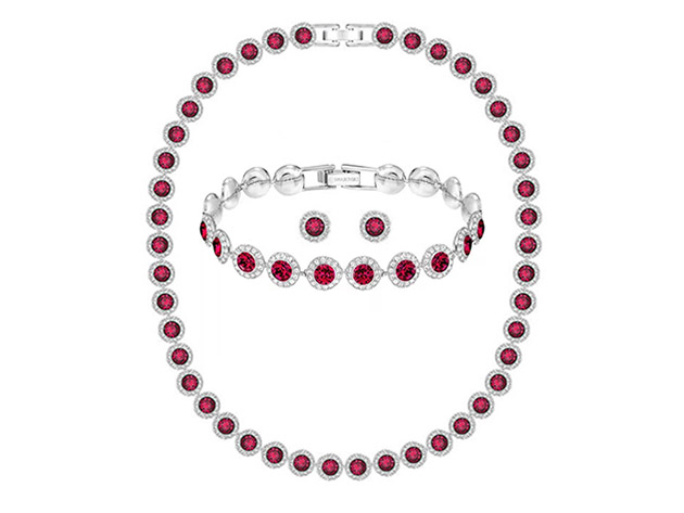 Swarovski Angelic Collection Gift Set Red (Necklace, Bracelet & Earrings)