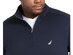 Nautica Men's Big & Tall Classic-Fit 1/4-Zip Fleece Sweatshirt Navy Size 3 Extra Large