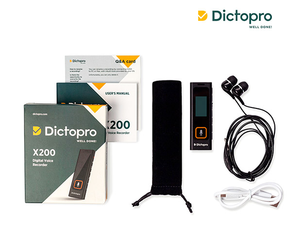 Dictopro X200: Digital Voice-Activated Recorder