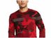 Alfani Men's Abstract Jacquard Crewneck Sweater Red Size XL