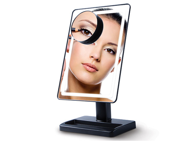 LightTouch Dimmable Makeup Mirror with 10x Magnification