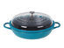 Curtis Stone 4-Quart Cast Aluminum Pan with Glass Lid - Turquoise (Remanufactured)