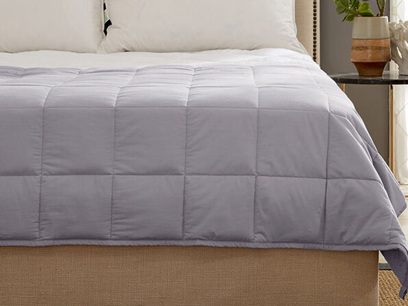 Kathy Ireland Weighted Blanket (Silver/7 Lb, 41"x 60") | Joyus