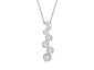 Bubbly Lab Grown Diamond Pendant Necklace in 10K White Gold