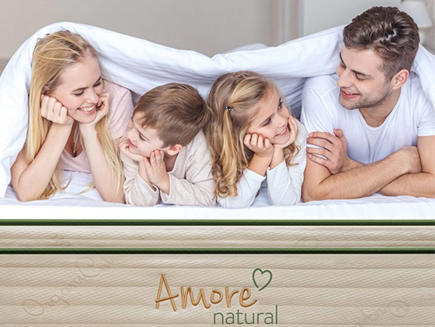Amore Natural Hybrid Mattress Pillow-Top (California King) + 1 Free Pillow