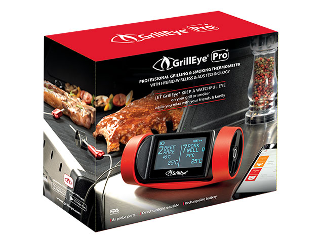 GrillEye® Pro Plus: Hybrid Grilling & Smoking Thermometer