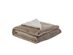 Zakary Flannel Reversible Heathered Sherpa Throw Blanket (60"x80"/Taupe)