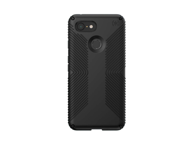 Speck Presidio Grip Google Pixel 3 XL Cases With Two Tough and Durable Layers Of Protection, Polycarbonate Outer Shell and An Inner Impactium, Black (New Open Box)