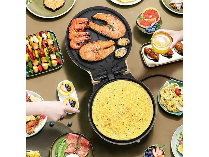 Bear 11.8'' Electric Round Nonstick Griddle Frying Pan