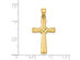 14K Yellow Gold Cross Pendant Necklace with Chain