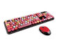 Spring Multi Wireless Keyboard And Mouse Set - Lipstick Color