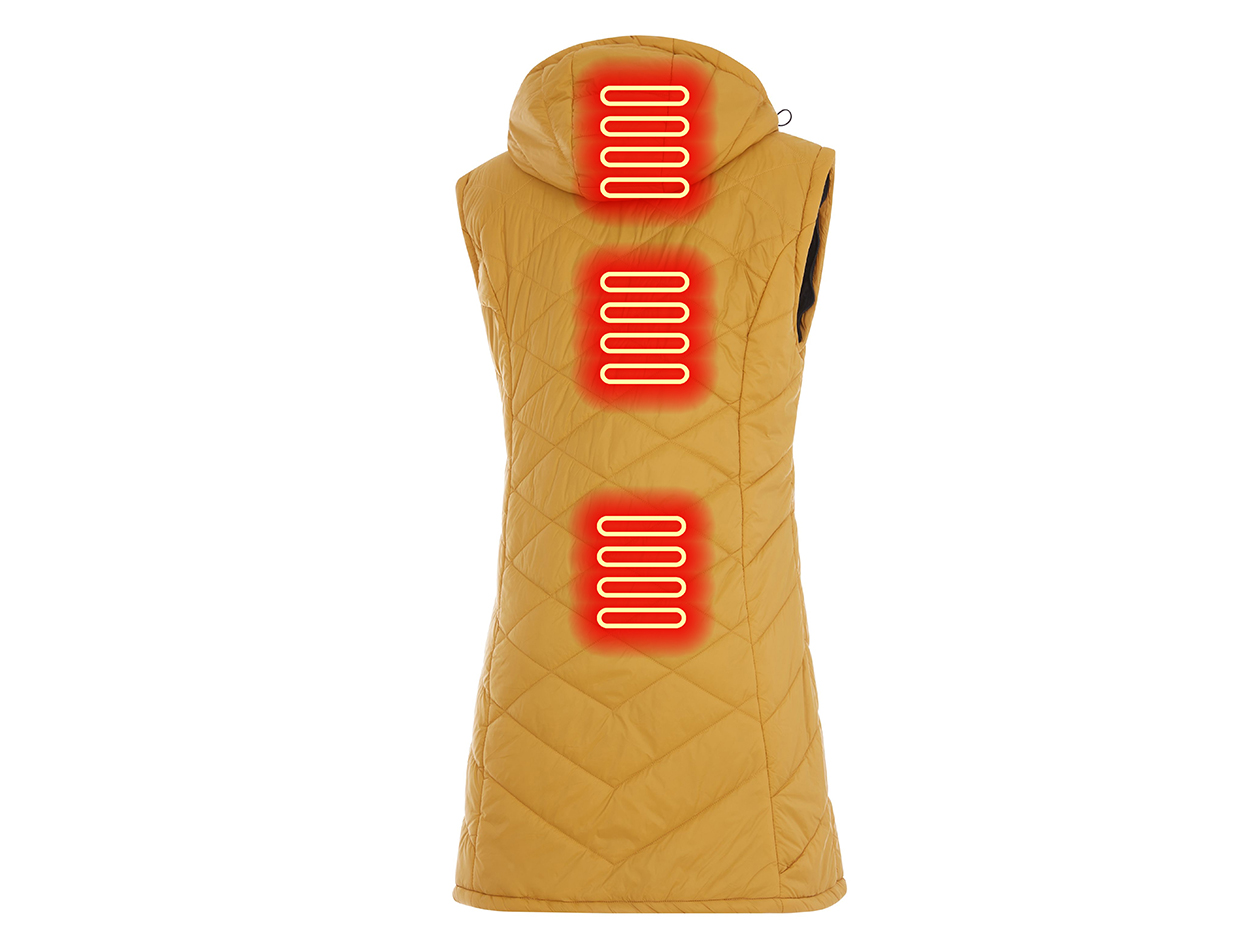 Women's Helios Hybrid Heated Coat (Golden/3XL)