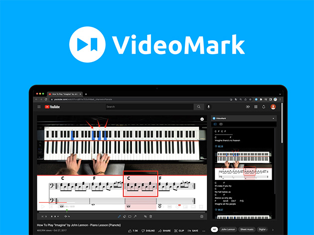 VideoMark Video Notes: Lifetime Subscription