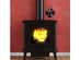 Costway 4 Blades Fireplace Stove Fan Fuel Saving Heat Powered Wood Burner Eco USB - Black