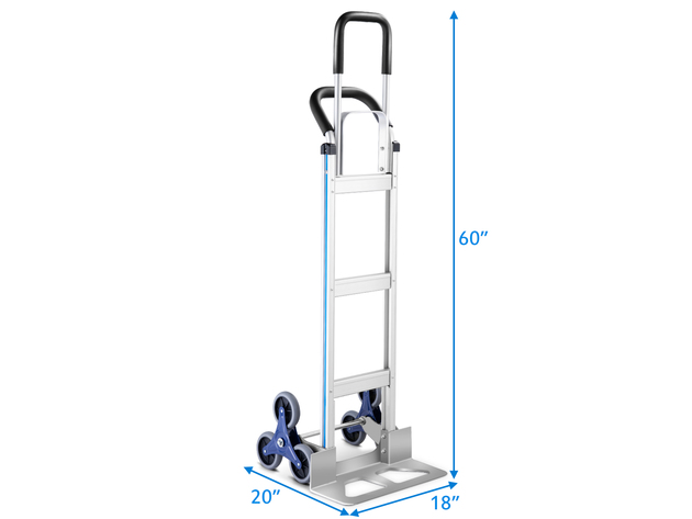 Costway 2 In 1 Hand Truck Stair Climber Hand Truck Aluminum Cart Dolly 550LBS 