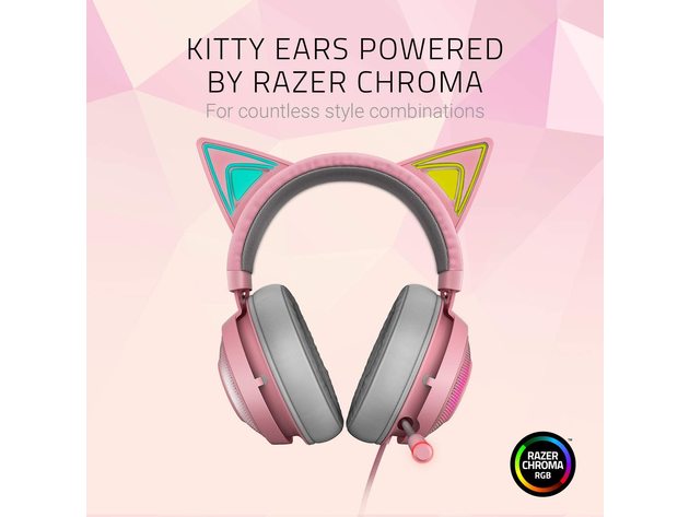 Razer Kraken Kitty Wired Stereo Gaming Headset (Refurbished)