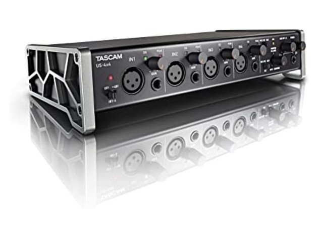 Tascam US-4x4 USB Audio Interface with Microphone Preamps & iOS Compatibility (Like New, Open Retail Box)