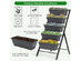 Costway 4 FT Vertical Raised Garden Bed 5-Tier Planter Box for Patio Balcony Flower Herb Gray