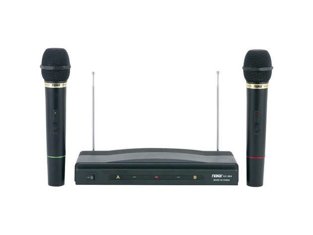 Naxa NAM984 Professional Dual Wireless Microphone Kit