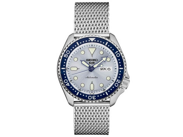 Seiko SRPE77 5 Sports 24-Jewel Blue Dial with Rotating Bezel