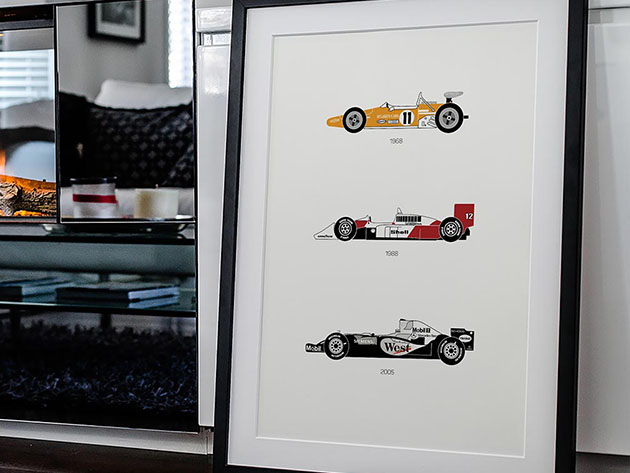 Yield the Track: McLaren Poster (18"x 24")