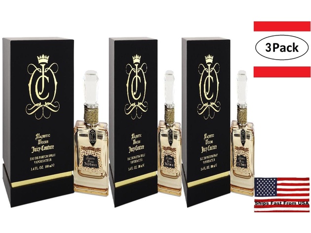 3 Pack Juicy Couture Majestic Woods by Juicy Couture Eau De Parfum Spray 3.4 oz for Women
