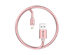 Metallic Spring 3-Ft. MFi-Certified Lightning Cable: 3-Pack (Pink)
