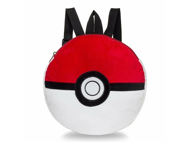 Pokemon 12 Inch Pokeball Plush Backpack