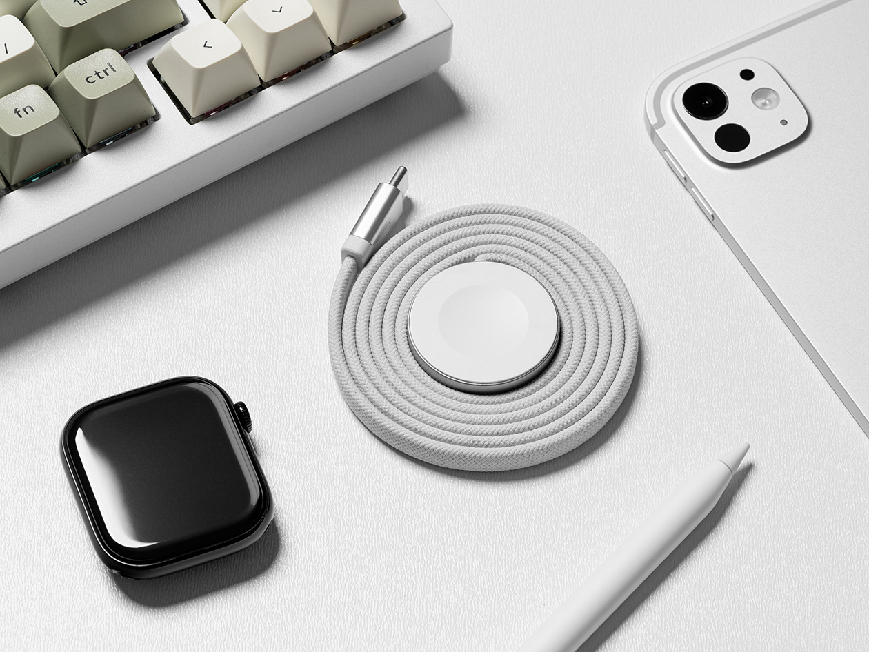 Statik® MagStack™ Slim USB-C Cable & Charger for Apple Watch 