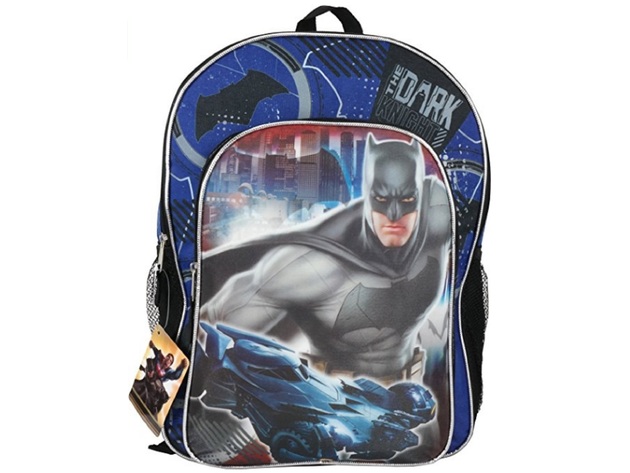 Batman The Dark Knight 16 Inch Large Backpack - With Car