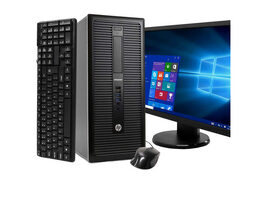 HP EliteDesk 800 G1 Tower PC, 3.2GHz Intel i5 Quad Core Gen 4, 8GB RAM, 2TB SATA HD, Windows 10 Home 64 bit, 22" Widescreen Screen (Renewed)