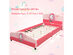 Costway Kids Children Upholstered Platform Toddler Bed Bedroom Furniture Girl Pattern - Pink
