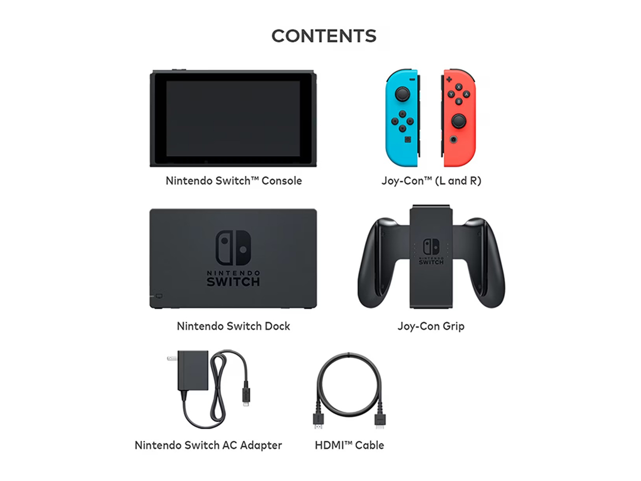 Nintendo Switch - Handheld Gaming Console Bundle (Refurbished)