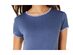 Ideology Women's Blanket-Stitch Drop-Hem T-Shirt Blue Size Medium