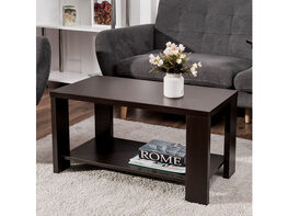 Costway Coffee Table Rectangular Cocktail Table Living Room Furniture 